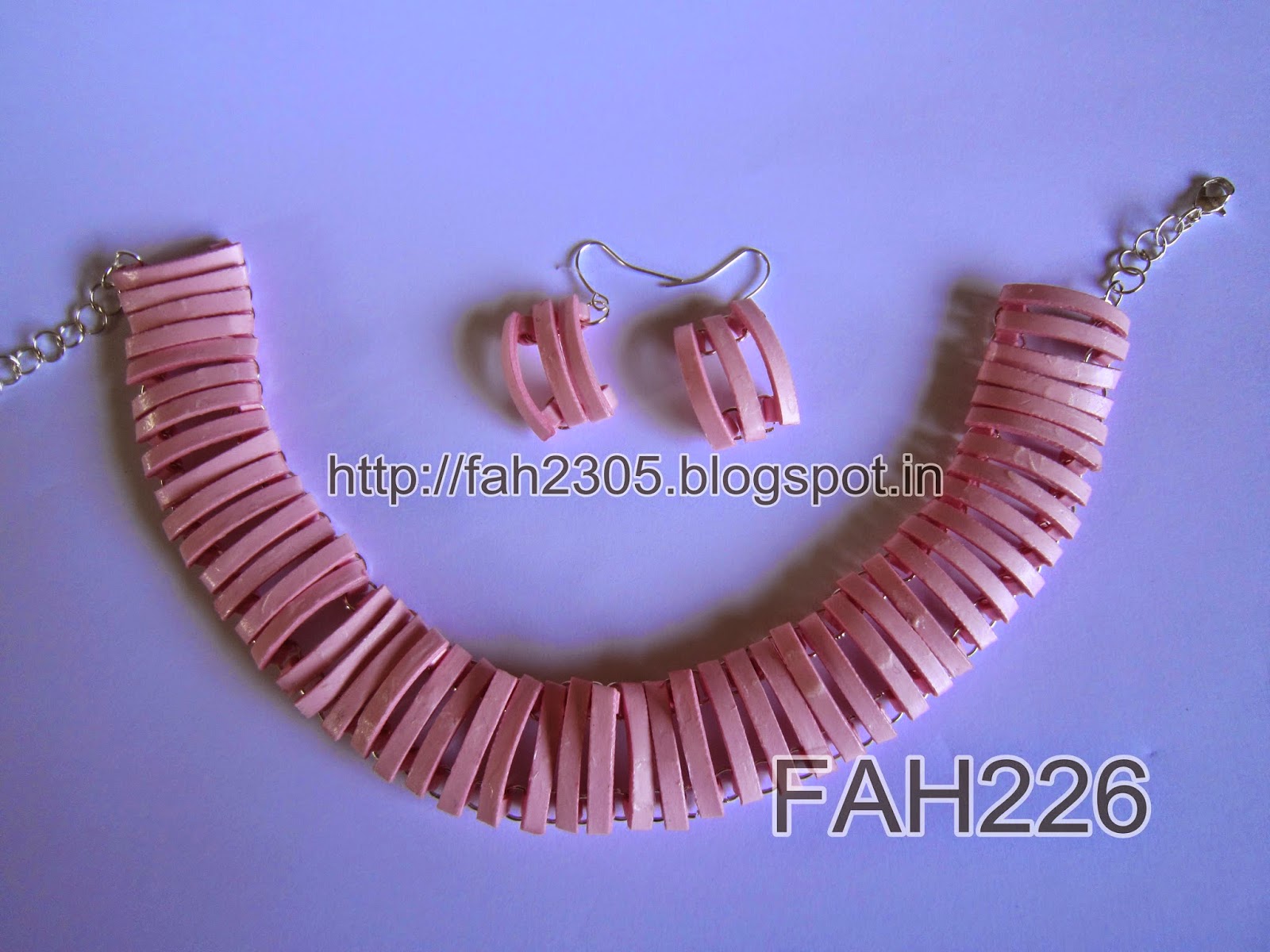 Fah Creations Paper Quilling Curved Jewelry Set