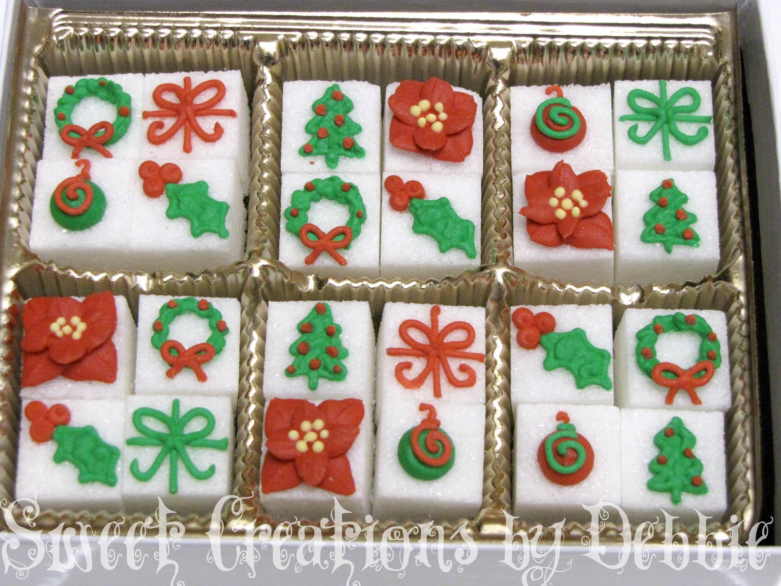 Sweet Creations By Debbie Christmas Sugar Cubes