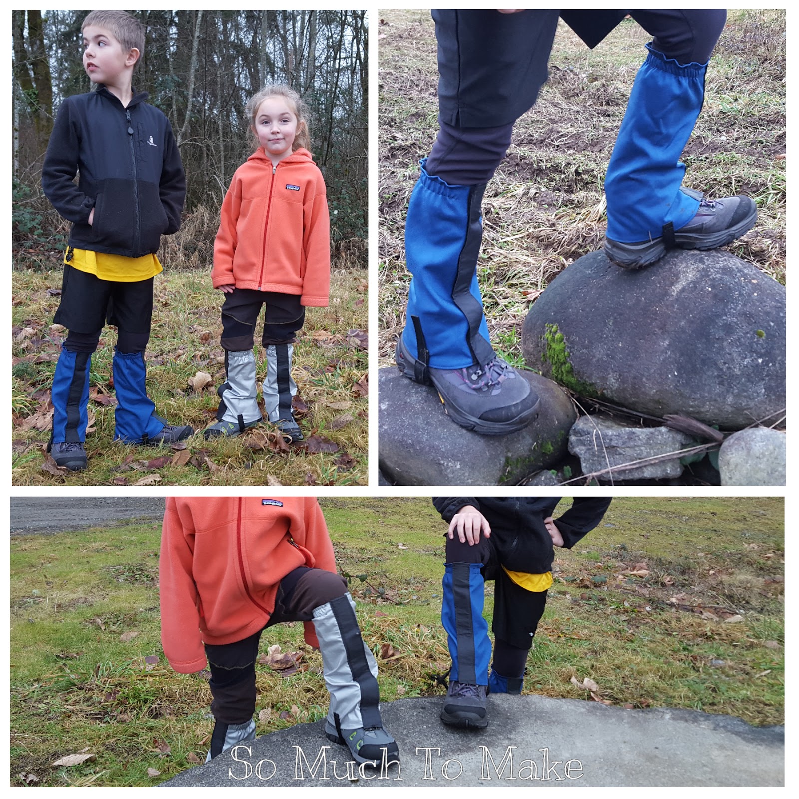 Kids' Hiking Gaiters Pattern So Much To Make