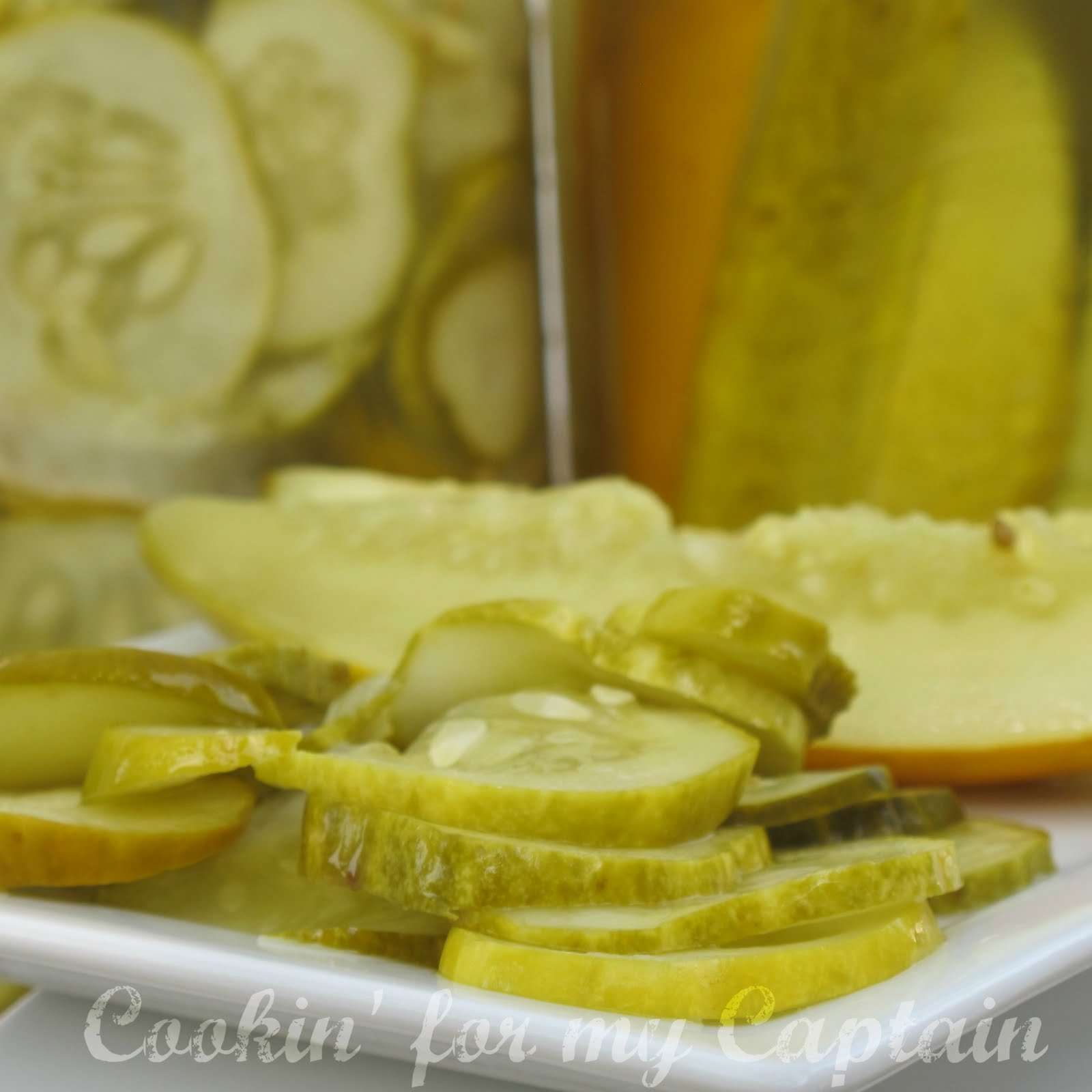 Cookin' for my Captain Canning Kosher & BreadnButter Pickles