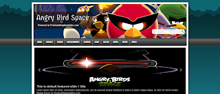 Angry Bird Space Blogger Template design for Angry Bird Space blogger blog's