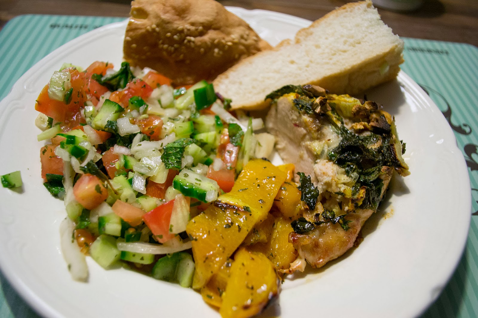 JamJum Marokkaanse salade met kip uit de oven