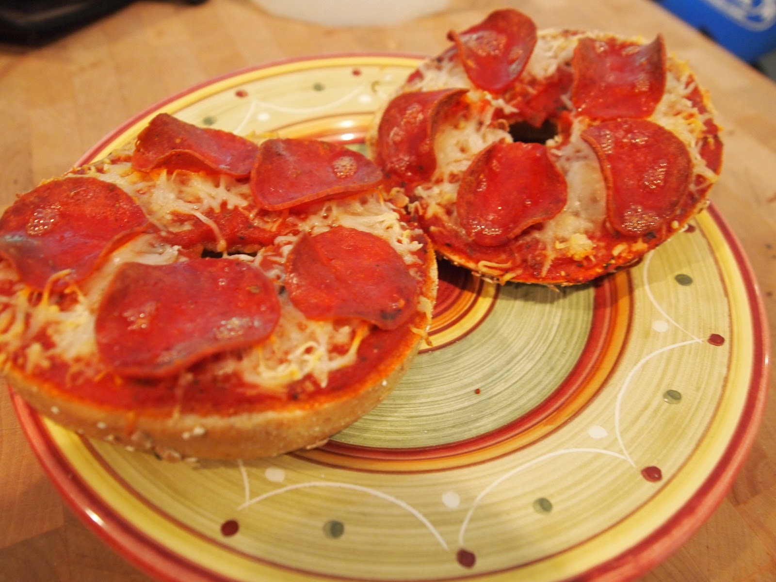 Chasing Lovely Bagel Pizzas a yummy way to get rid of unwanted bagels