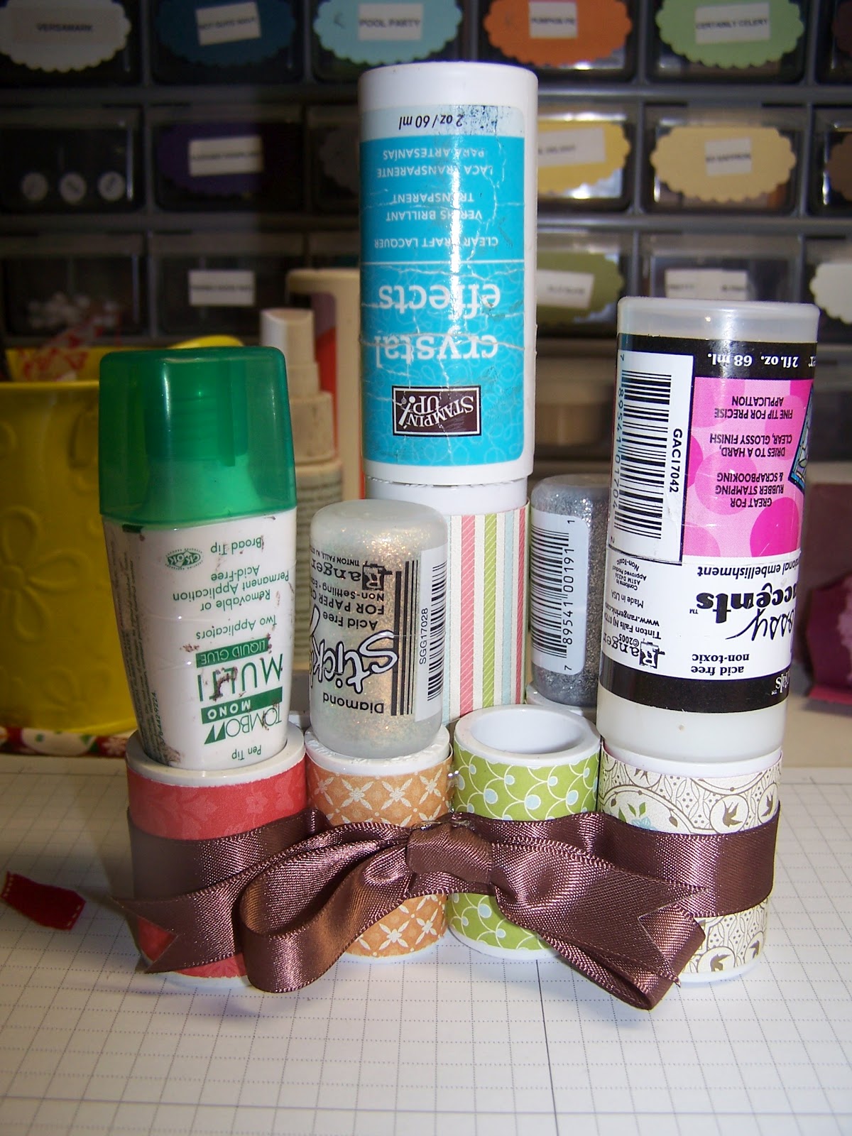 Bonnie's Creative Place Glue/stickles Holder