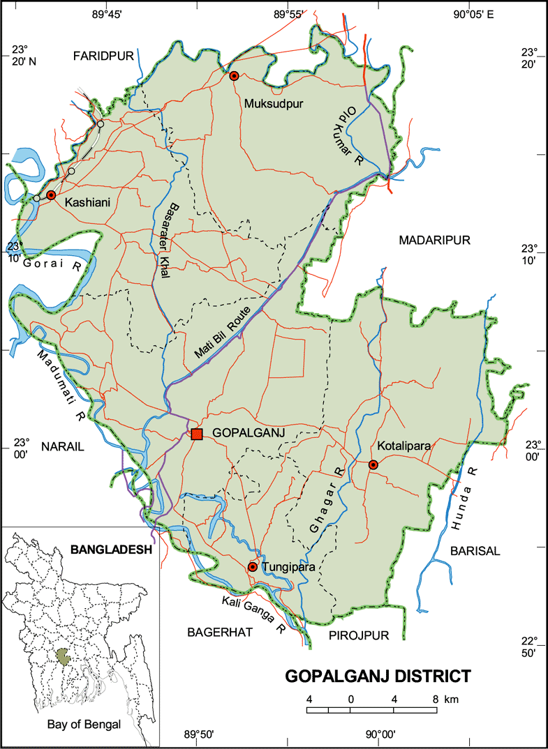 Dhaka District Map