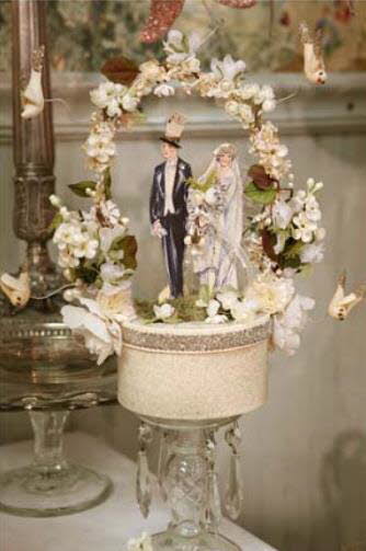 1920s Wedding Topper Wish Box SOLD