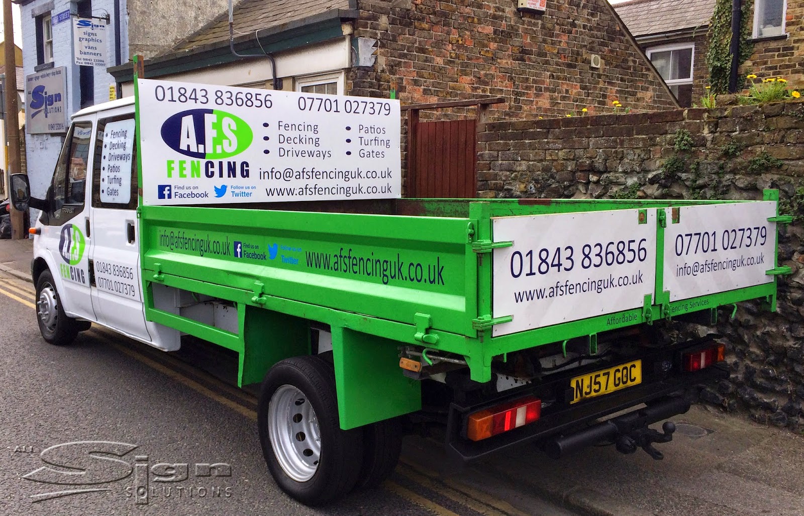 AFS Fencing Vehicle Livery All Sign Solutions Signs and Graphics