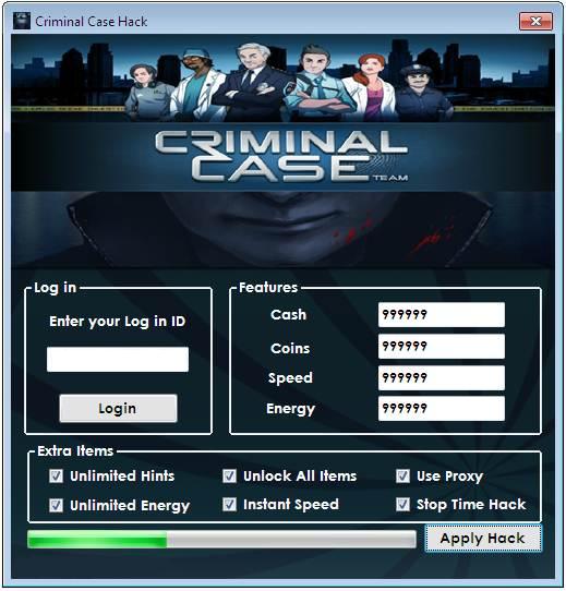 Criminal Case Hack on Facebook Is work 100% free download! Criminal Case Hack on Facebook Is work 100% free download!