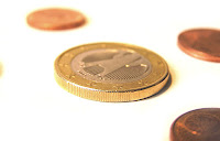 Monedas Da en cambio en mano a tu cliente