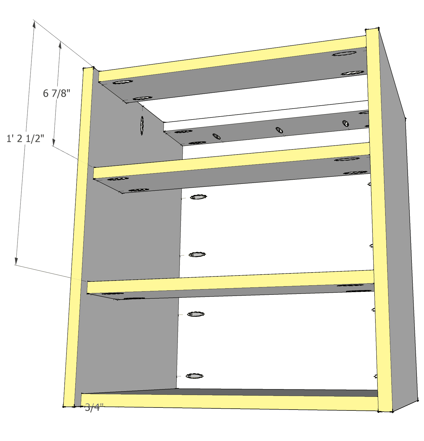 Simple Contemporary Black Nightstand Plans