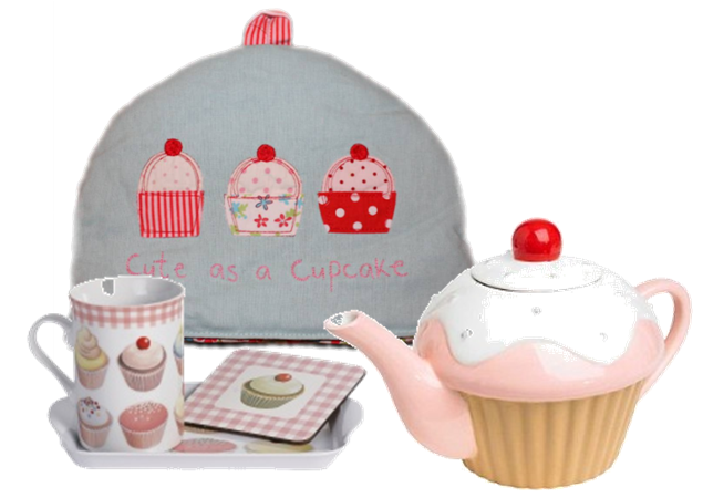 cupcake tea set