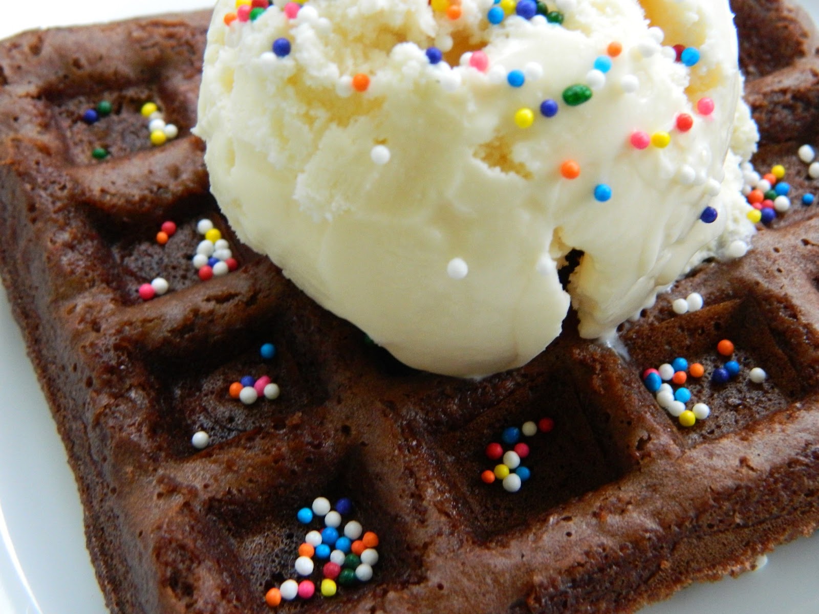 My Favorite Things Simple Brownie Waffle Ice Cream Sundaes
