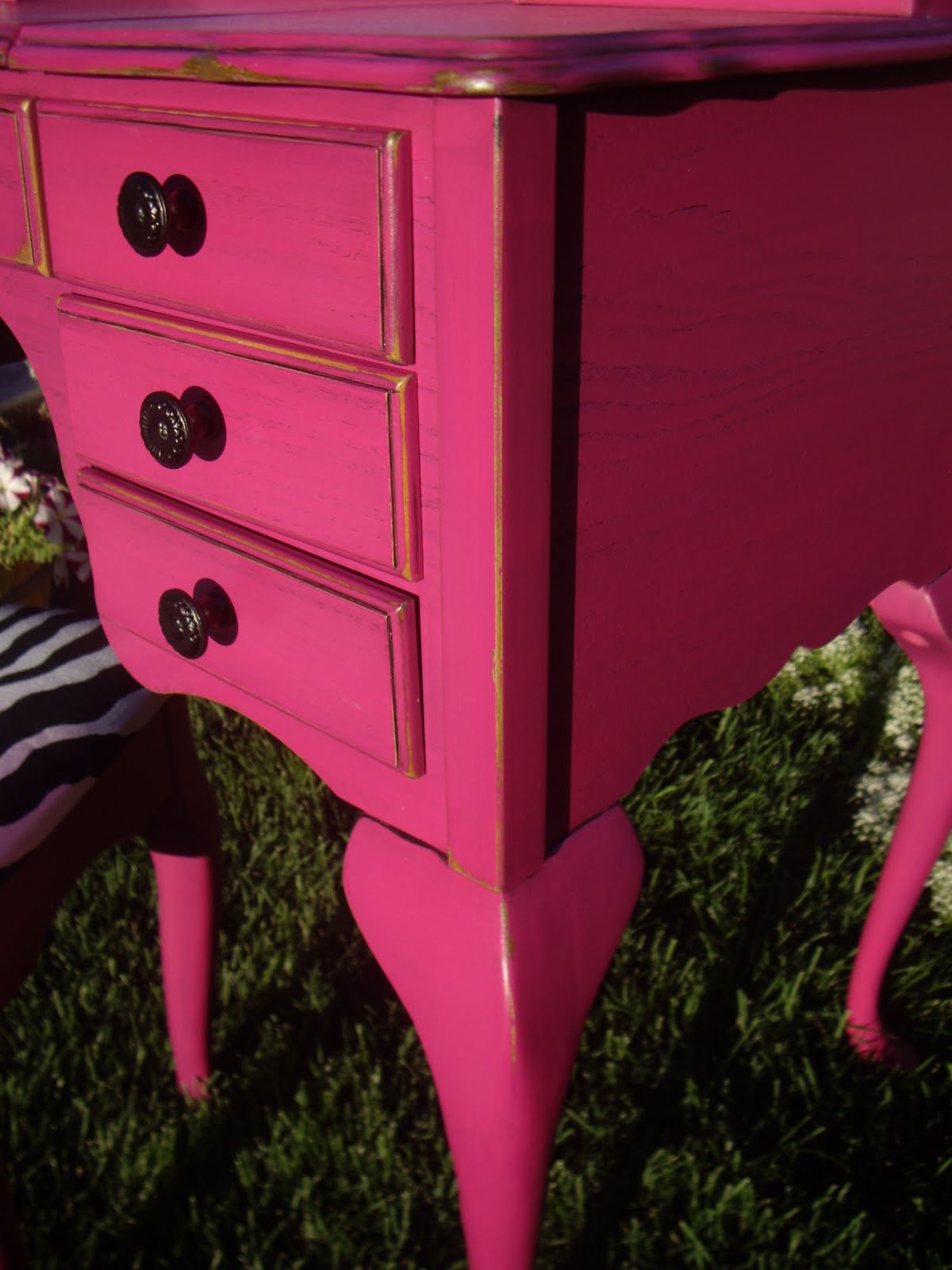 A Brush of Whimsy Hot Pink Vanity