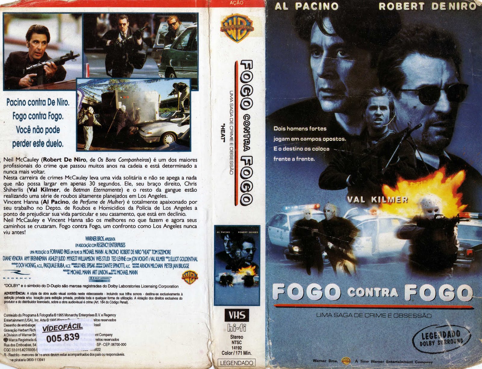 Mundo VHS: Fogo Contra Fogo - Heat 