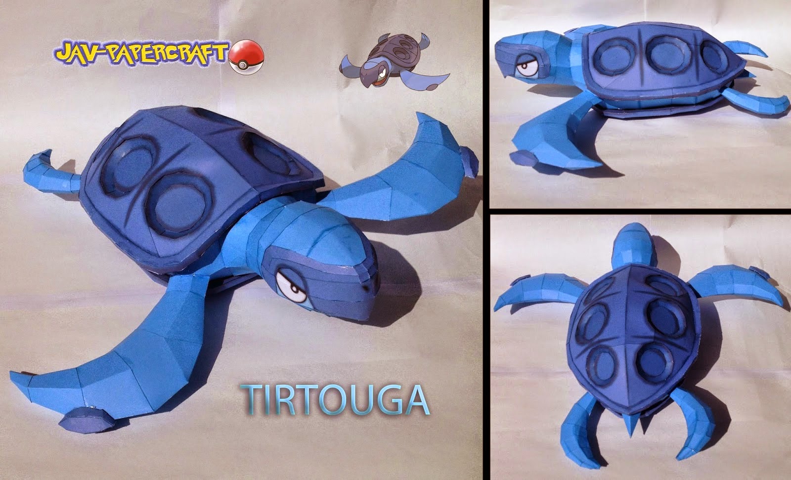 Pokemon Tirtouga Papercraft Papercraft Paradise PaperCrafts Paper