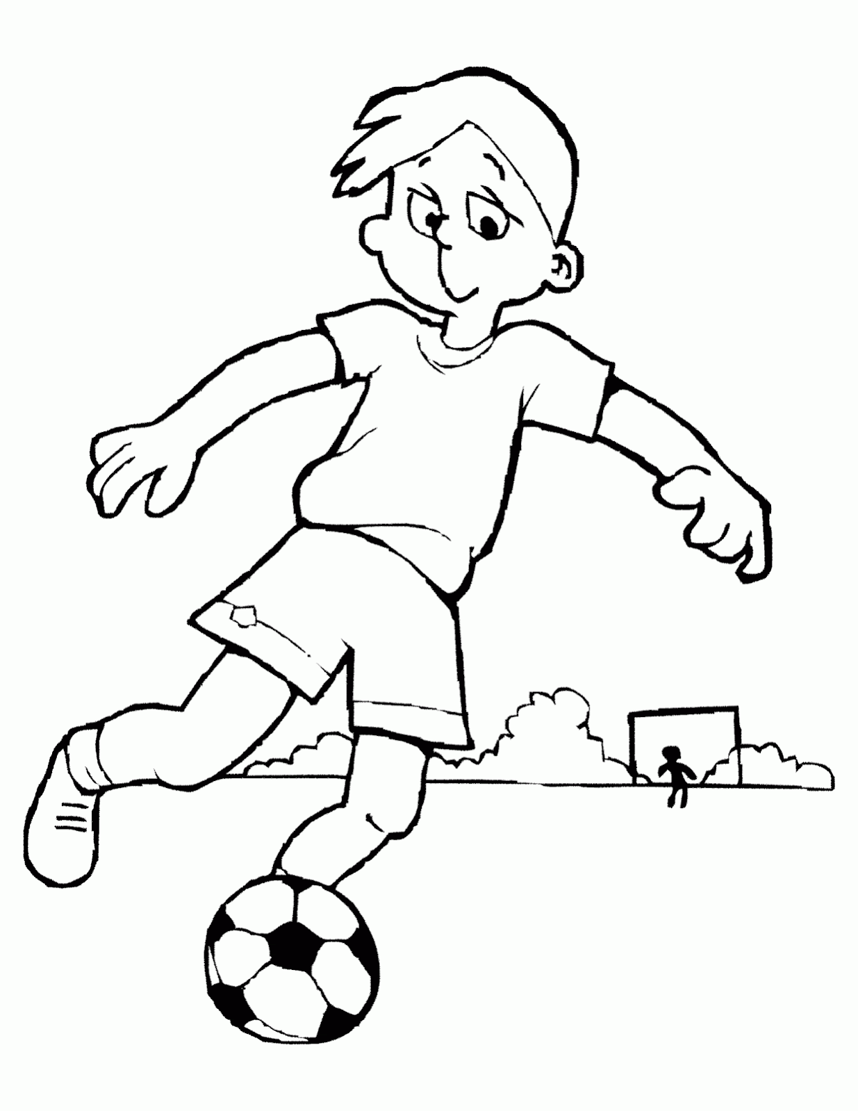 Mewarnai Gambar Anak Anak Bermain Sepak Bola Contoh Anak PAUD