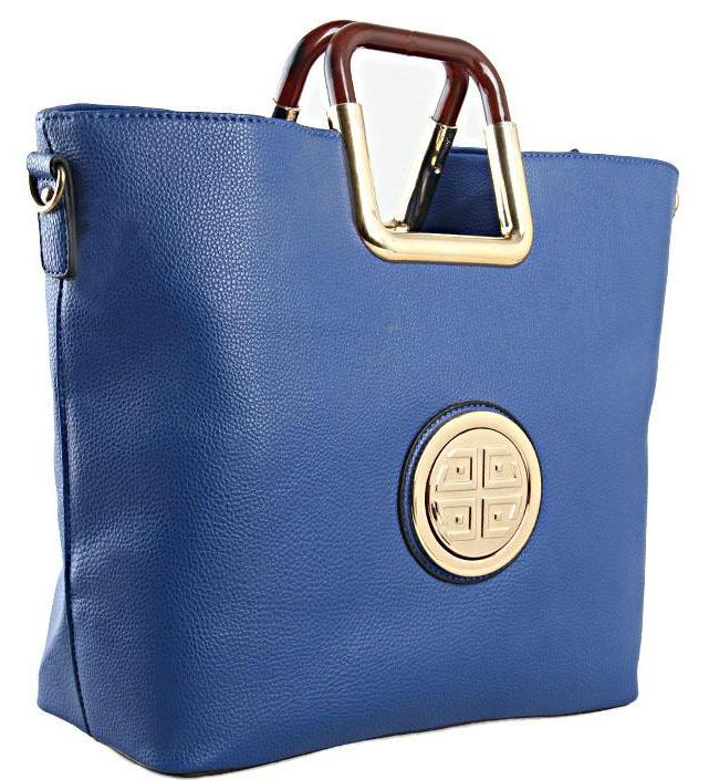 Homan Ladies' Winged Tote Handbag Blue Buy Now DeZango Fashion Zone
