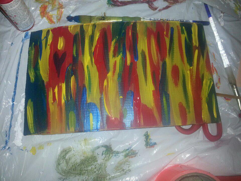 YAHF cardboard painting