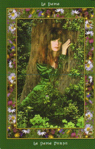 Tarot El Anillo de las Hadas:  La Dama Verde