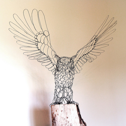 My Owl Barn Wire Sculptures by Ruth Jensen