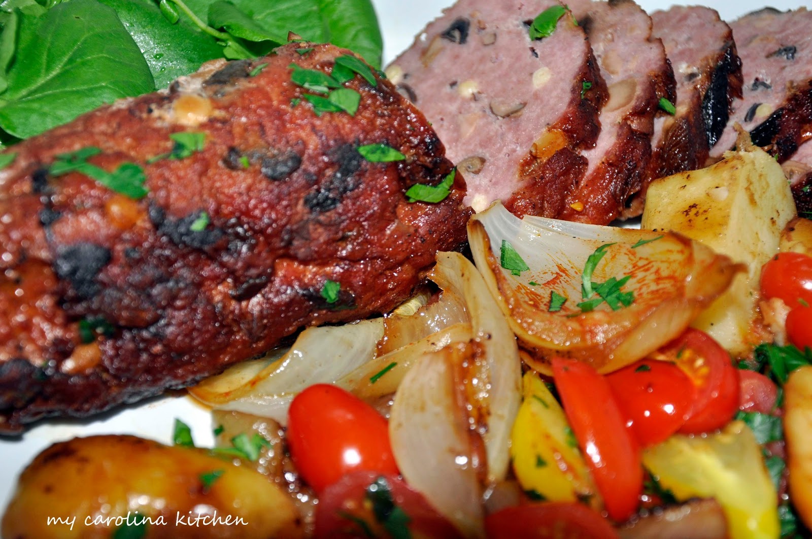 My Carolina Kitchen Jacques Pepin’s Pork Sausage Rolls with Potatoes