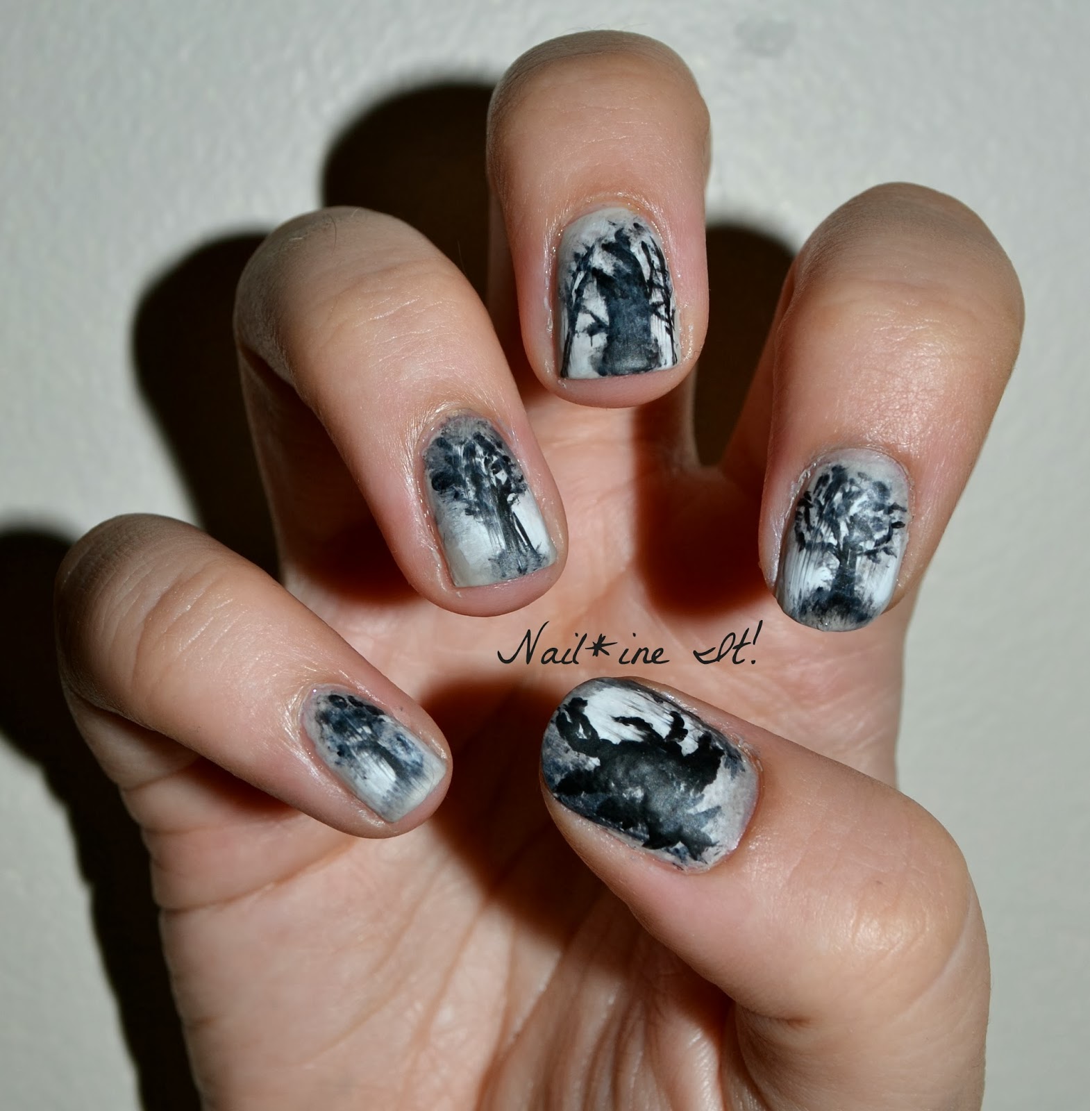 Nail*ine It! 31DC2013 Sleepy Hollow Nails (+Tutorial)