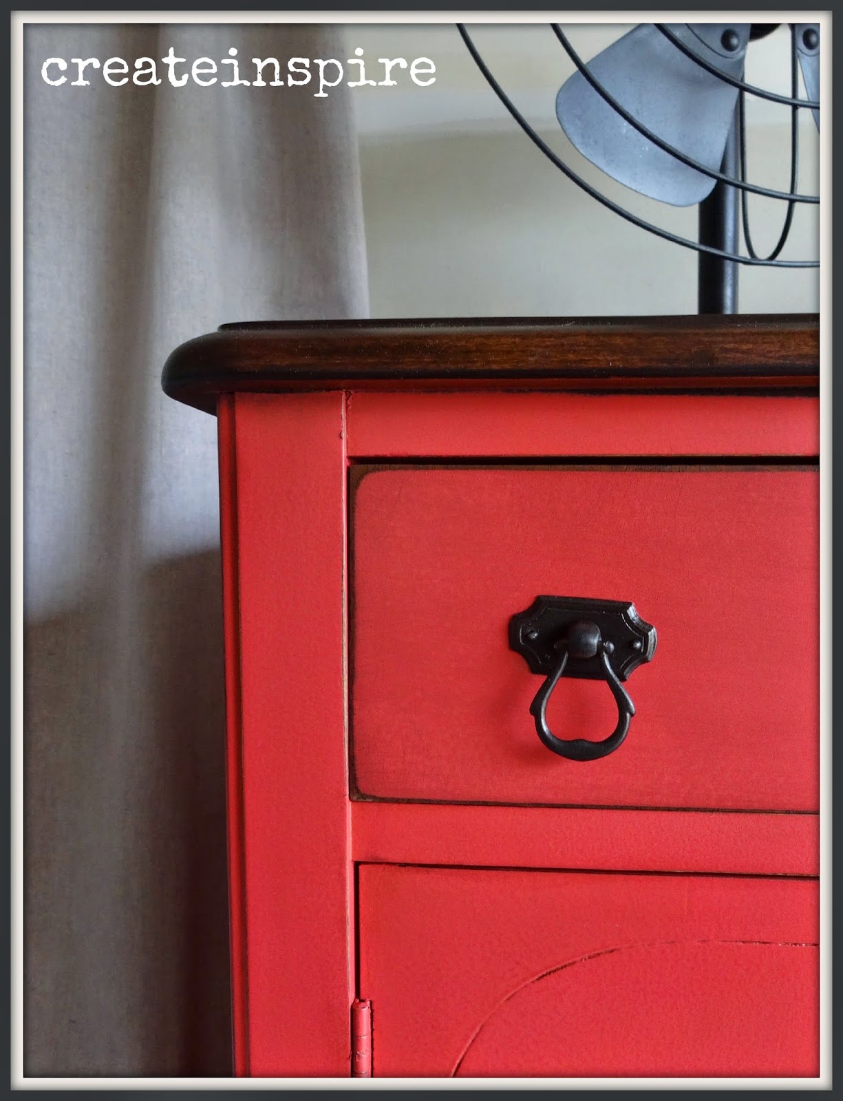 {createinspire} Antique Dresser in Terra Cotta Rose