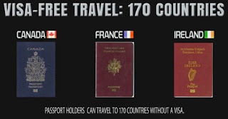 4. Ireland, Kanada, Perancis 4. Ireland, Kanada, Perancis