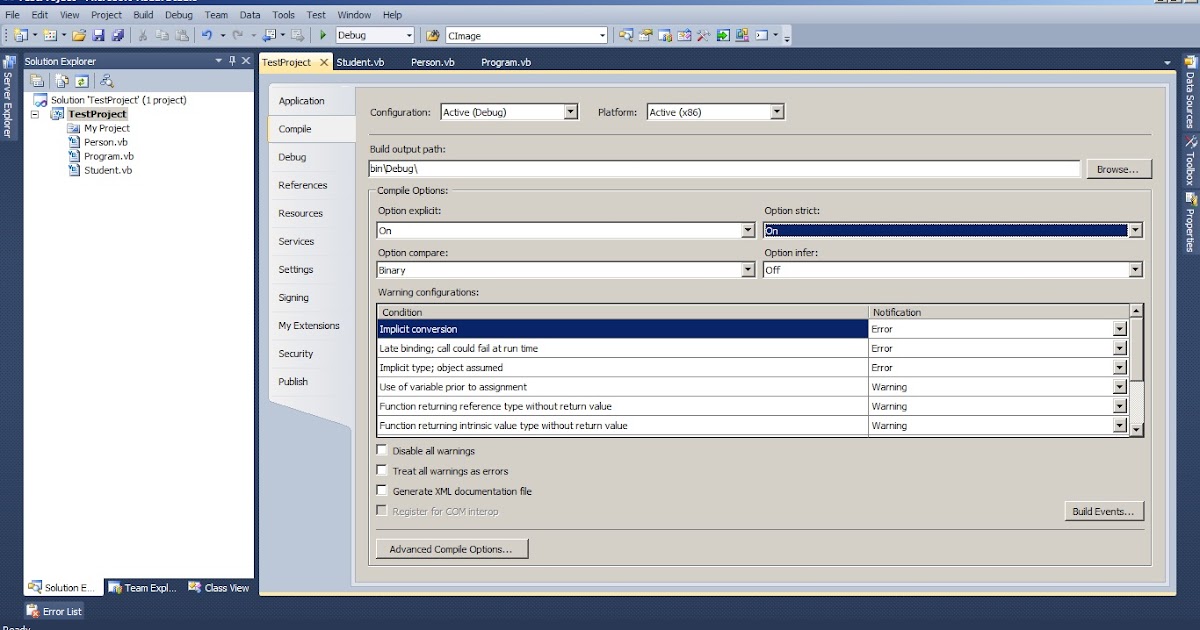 Vb net option compare binary