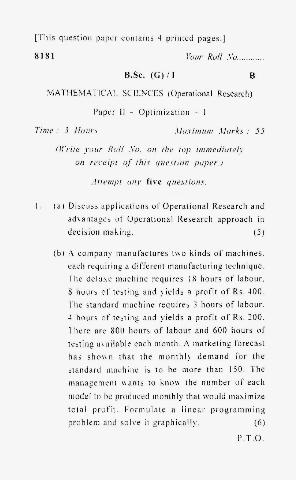 Operational research paper image