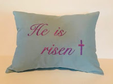 He is risen! (Also available with pink and yellow lettering)
