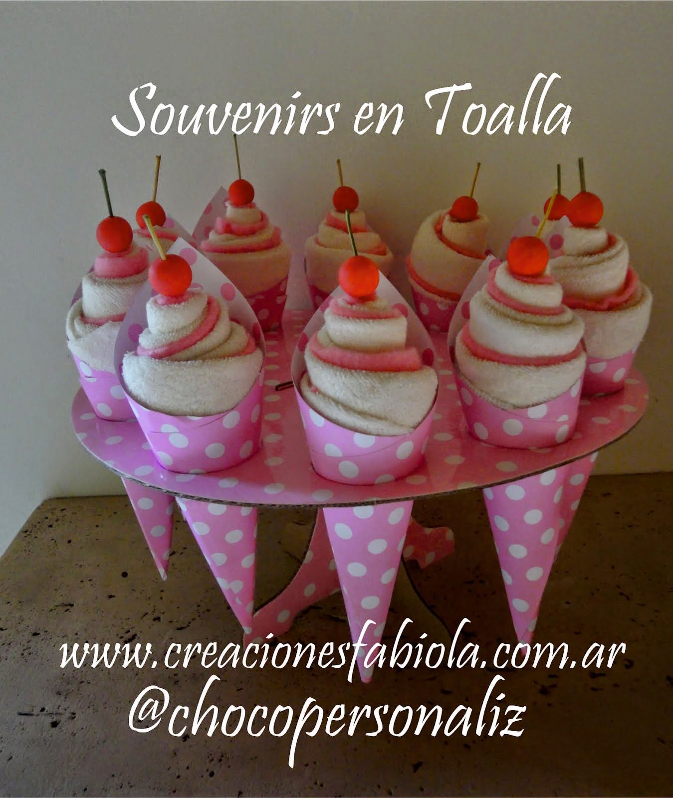 Cucuruchos de Helado en Toalla