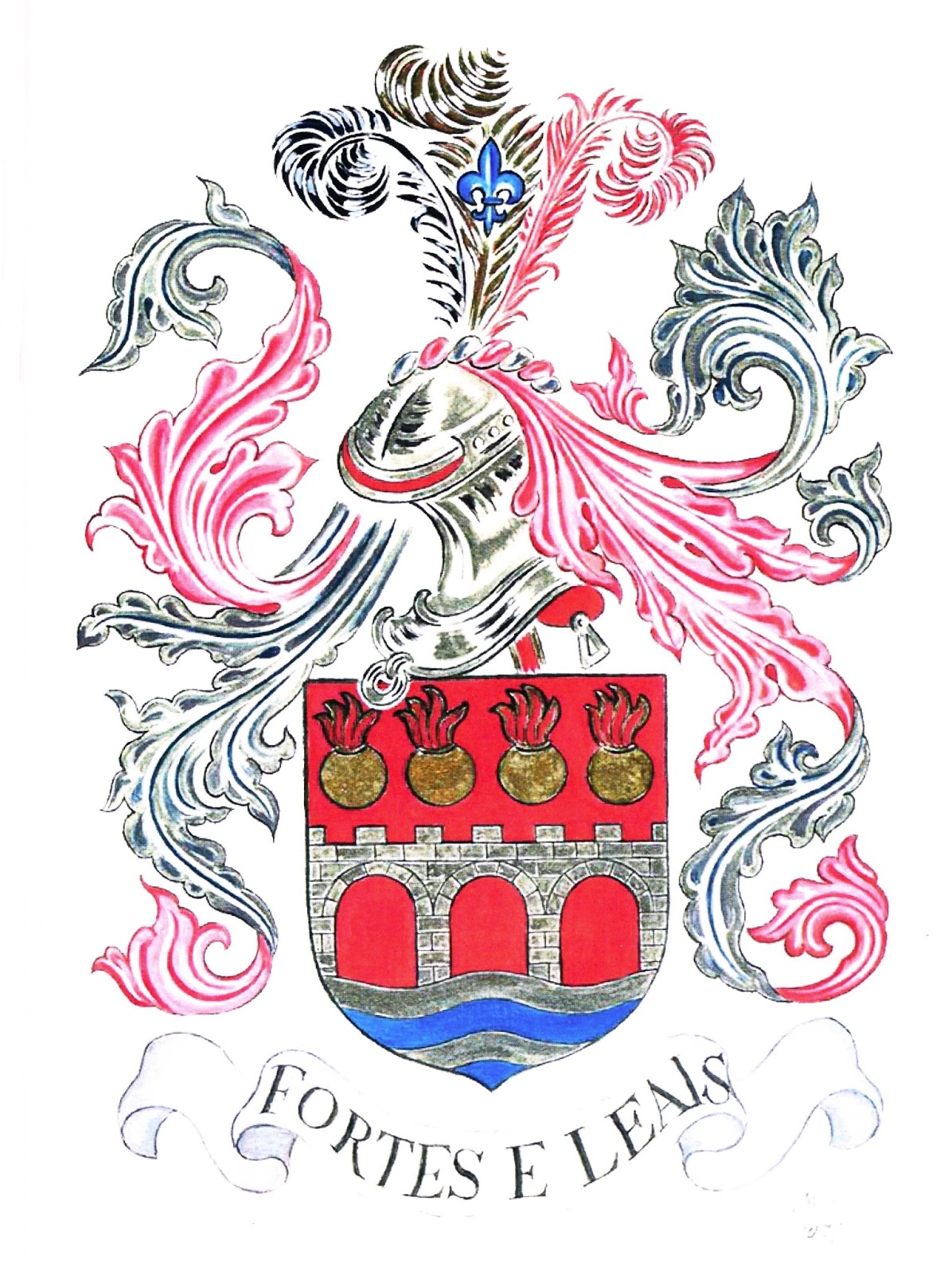 Família de Noronha (Paraty) de Paiva Couceiro Exlíbris e Armorial