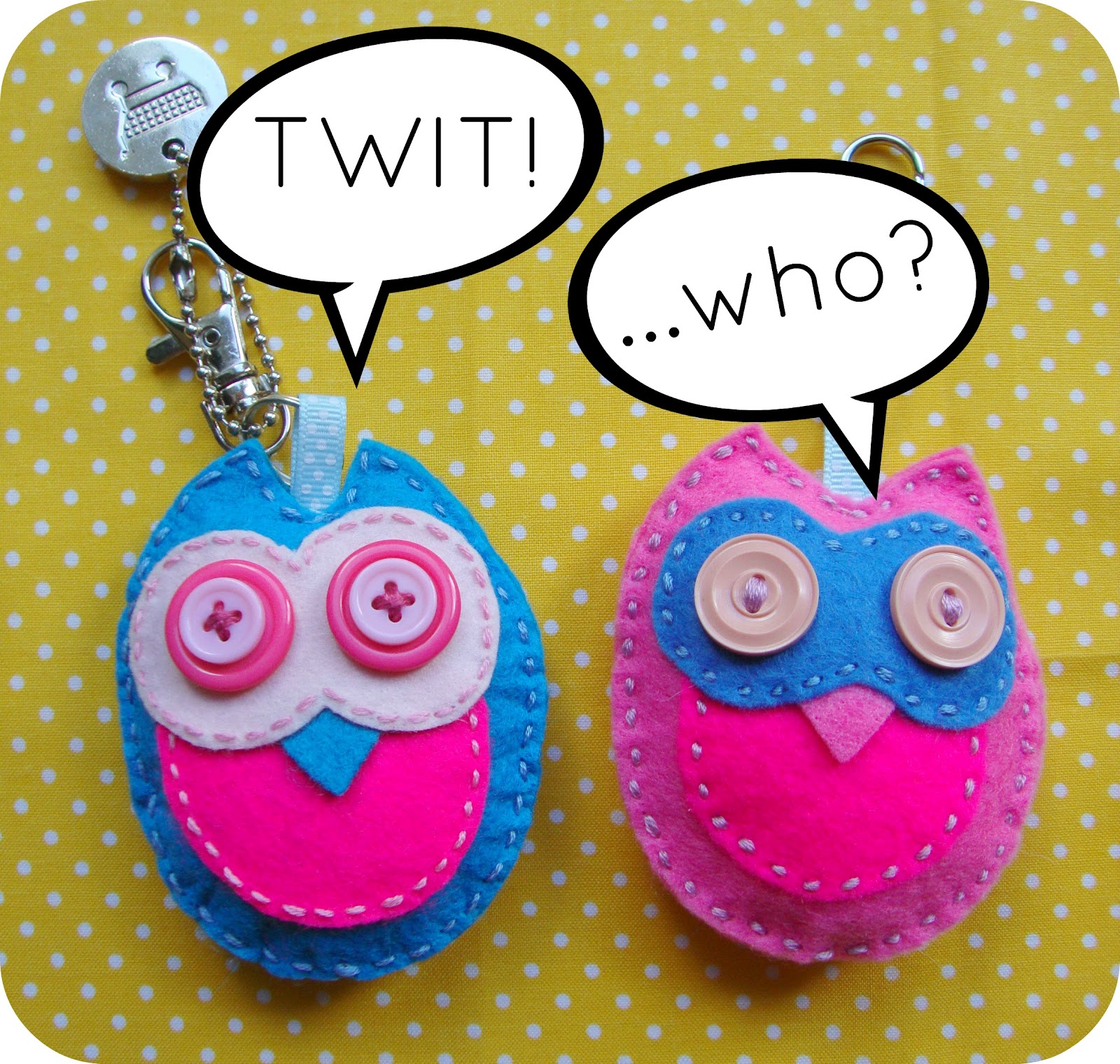 Miss Beatrix How to Make a Felt Owl Keyring