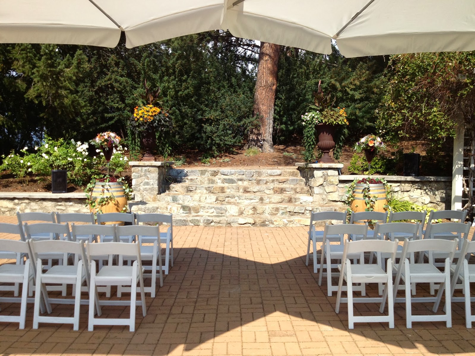 Outdoor Wedding Summerland Ornamental Gardens TTM Events Kelowna