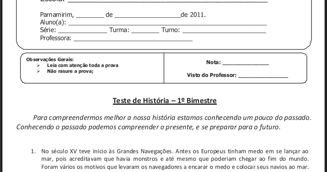 Atividades para imprimir do 3º ao 5º anos sempre a mão teste de