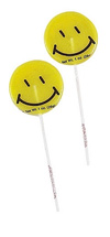 Yellow Happy Face Lollipop