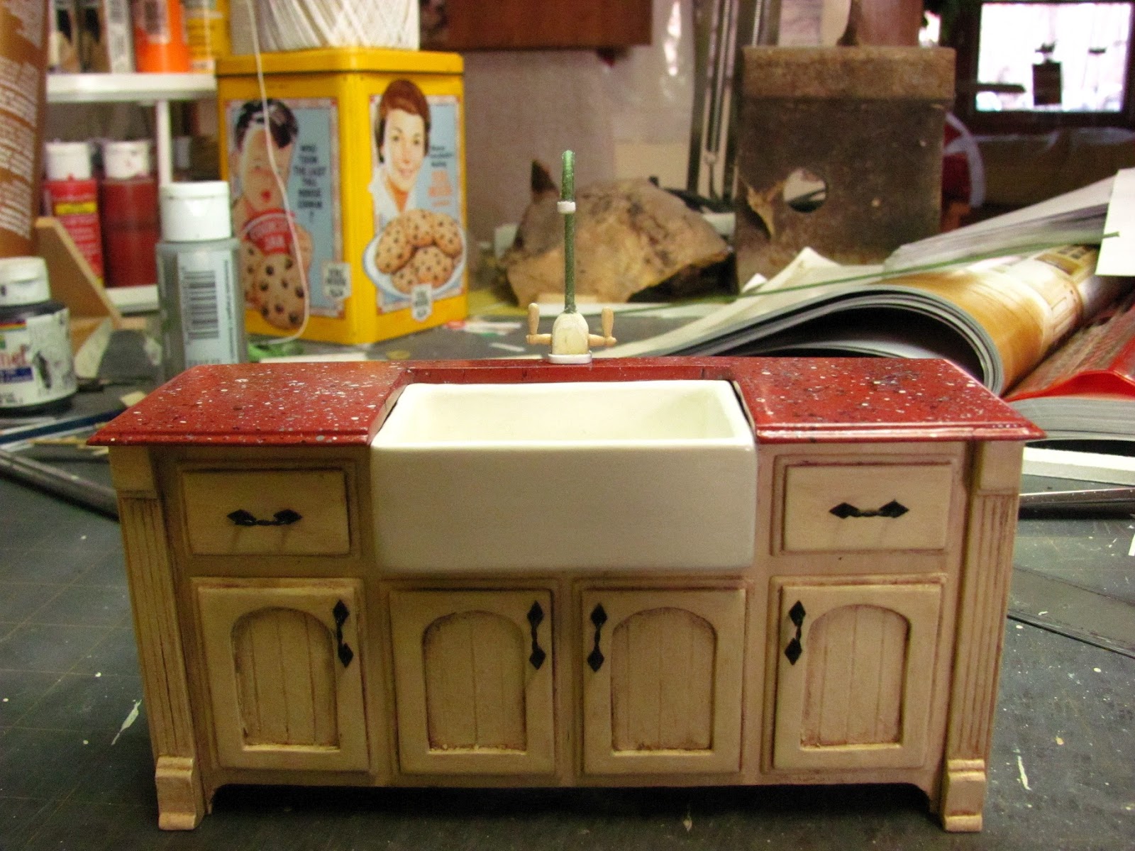 Dollhouse Miniature Furniture Tutorials 1 inch minis KITCHEN