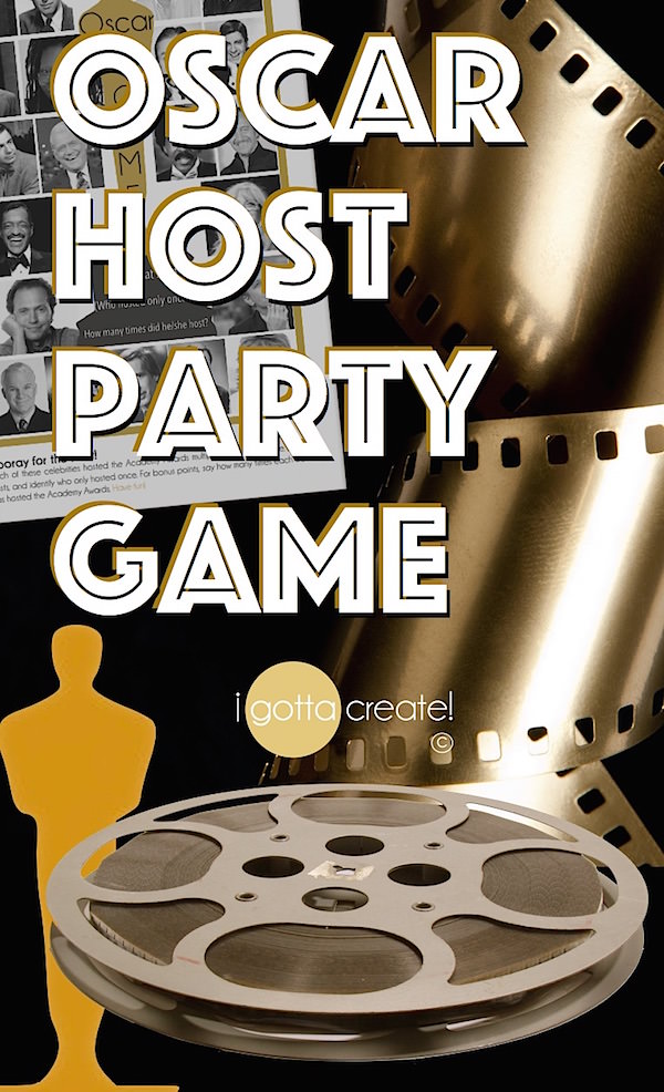 I Gotta Create! Name That Host! Oscar Party Game Printable
