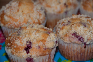 Plate of Freshly baked muffins