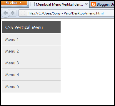 Membuat Menu Vertikal Html | membuat menu vertikal sederhana dengan css unlimited sharing Membuat Menu Vertikal Html | membuat menu vertikal sederhana dengan css unlimited sharing