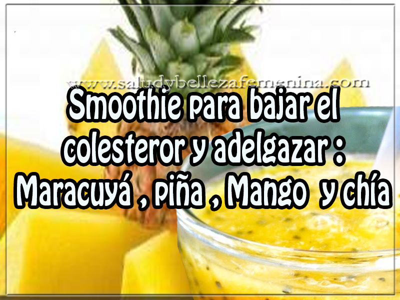 Smoothie para bajar el colesteror y adelgazar Bebidas para adelgazar, smoothie para bajar el colesteror y adelgazar