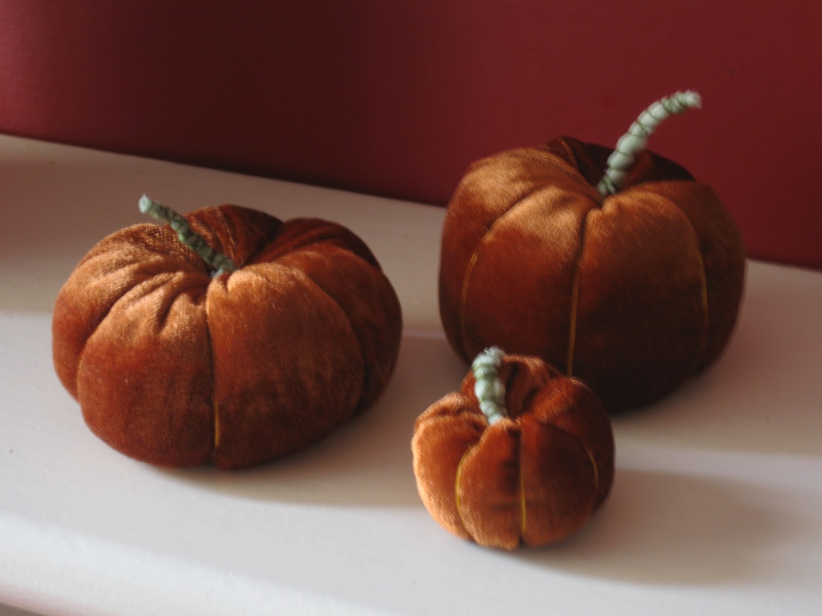 Me and my shadow Fabric Pumpkins