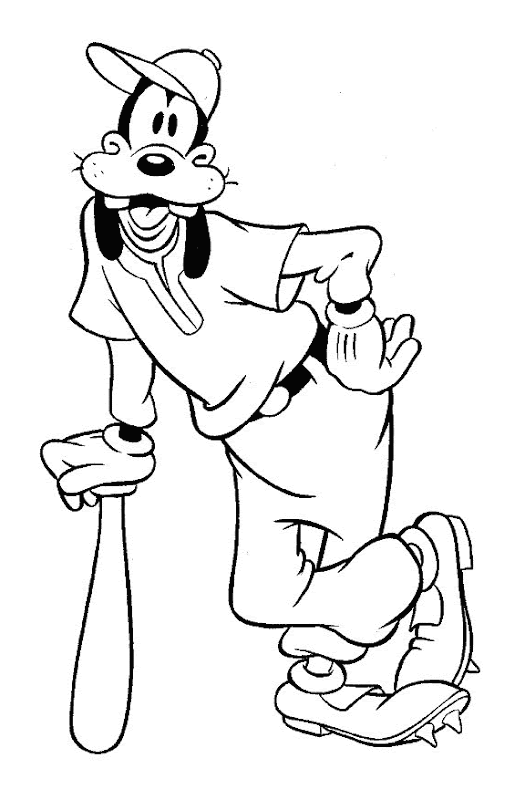 Disney Goofy Characters Coloring Pages title=