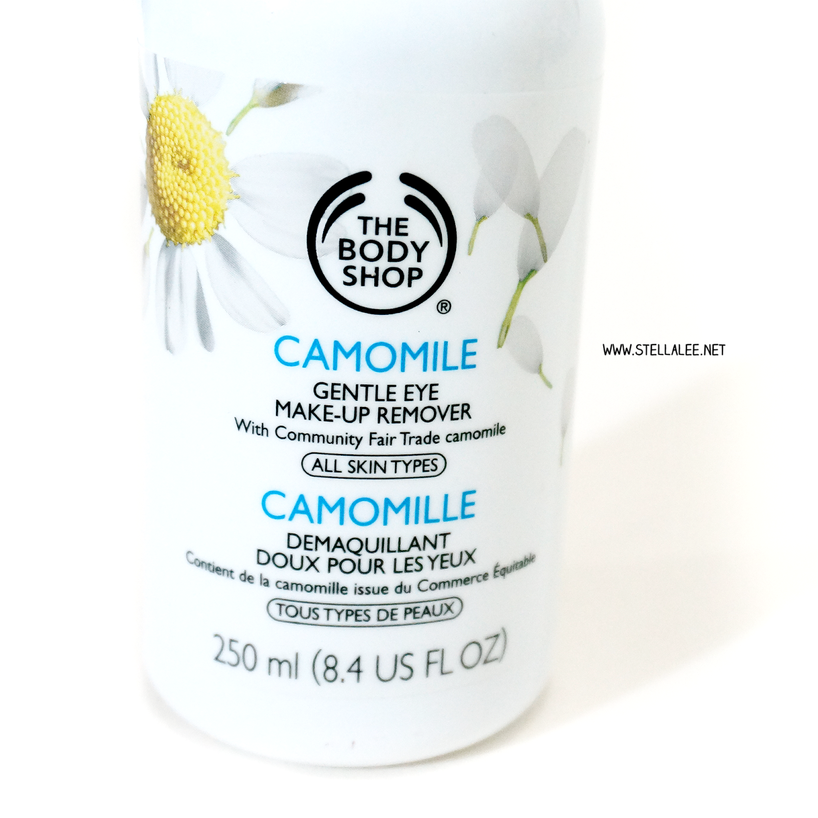 The Body Shop Camomile Gentle Eye Make Up Remover Review Stella Lee