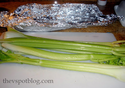 celery wrapped in foil