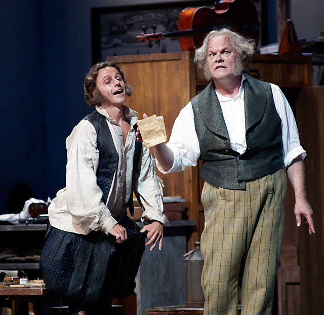 Markus Werba (Beckmesser) and Michael Volle (Hans Sachs)
