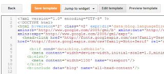 New Blogger Template Editor