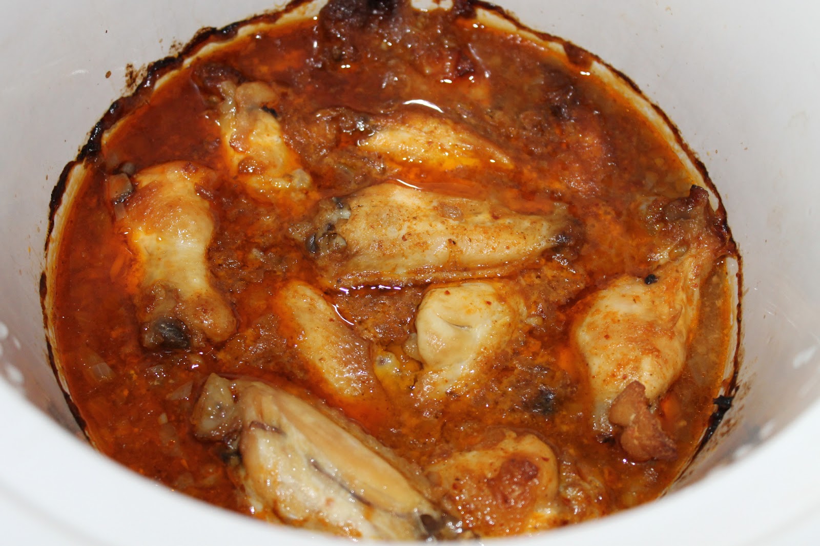 Life on Food Slow Cooker Curry Chicken Wings