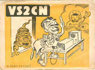 vs2cn Vintage QSL Cards From Malaya